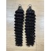 Deep Wave Crochet Human Hair Extensions 100g Natural Black Feather Crochet Hair Lightweight Individual Extensions